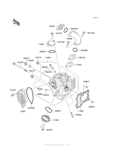 AX125 Головка цилиндров