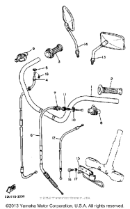 XV500K Handlebar-cable