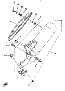 YN50R Выхлопная система