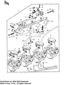 KZ1000 Carburetor assy