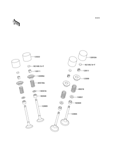 ZX500 Клапана