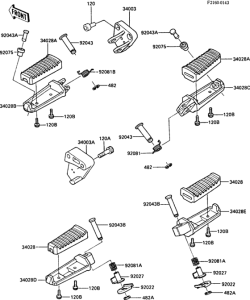 ZX1000 Подножки