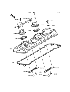 ZX1000 Крышка головки цилиндров