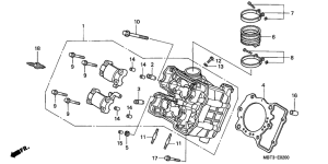 XL1000V Головка цилиндров