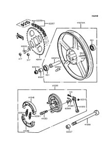AR80-II Заднее колесо и цепь