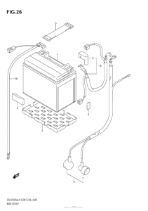 DL650 (ABS) Аккумулятор