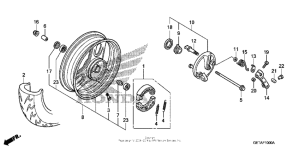 CHF50 Переднее колесо