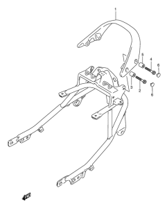 GSX750 Ручка пассажира