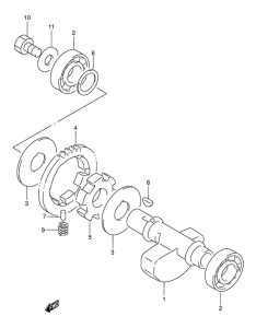 DR250 Балансир кривошипа