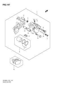 SFV650 Задний суппорт