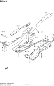 AN400Z (ABS) Rear Leg Shield
