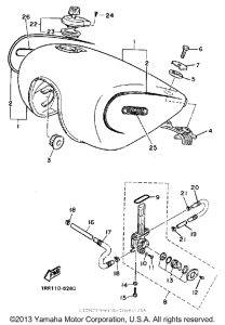 XV700SS Топливный бак