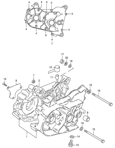 JR50 Картер двигателя
