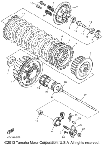 YZF600RRC Сцепление