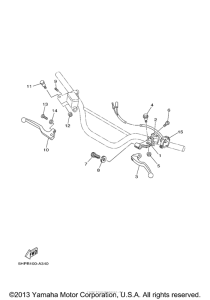 TTR125LS Handle switch lever ls