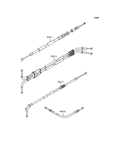 ZX1200 Тросы управления