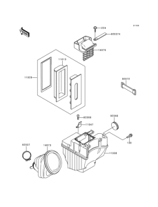 KDX125 Воздушный фильтр