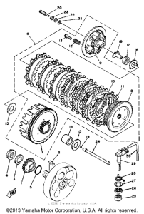 YZ465H Сцепление