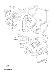 TZR50 Обтекатель 2