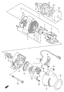 GSF1200S (ABS) Альтернатор