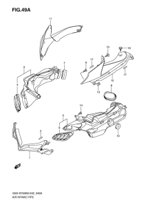 GSX-R750 Air intake pipe