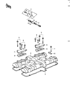 KZ1000 Крышка головки цилиндров