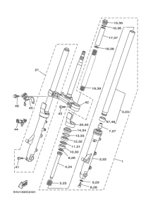 XP500A Передняя вилка