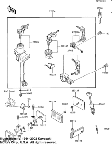 EX250 Замок зажикания