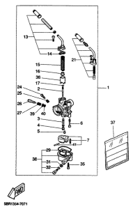 YQ50 Карбюратор