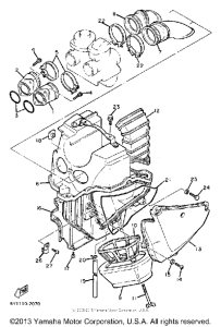 XT550J Впускная система