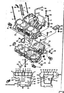 FJ1200 FJ1200A Картер двигателя
