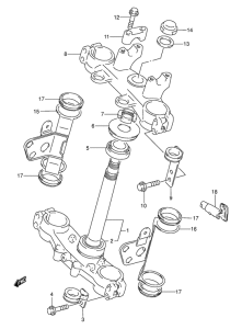 DR250 Траверса нижняя