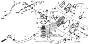 VFR1200F (DCT) Водяной насос