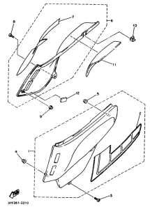 XTZ660 Боковые обтекатели