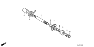 CRF100F Кик стартер
