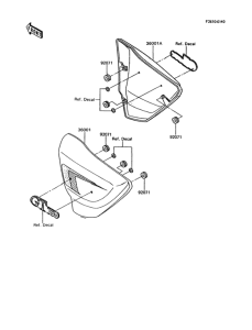 Z750 Боковые обтекатели