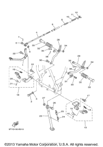 TW200SC Подножки