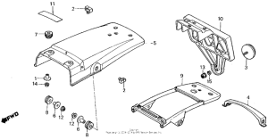XL250R Задний бампер