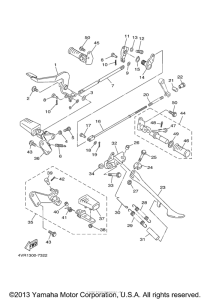XVS650A Подножки
