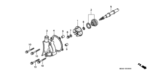 FL400R Водяная помпа