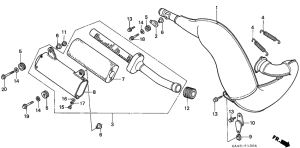 CR250R Глушитель
