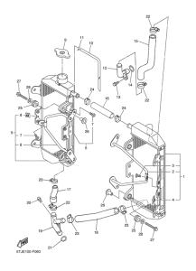 WR450F Radiator & hose