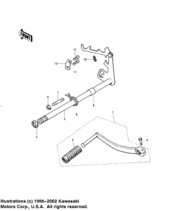 KE125 Переключатель передач