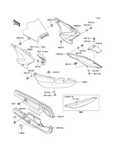 BR125 Крышка боковая / защита цепи