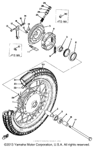 JT2MX Переднее колесо