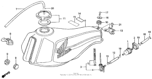 TLR200 Топливный бак