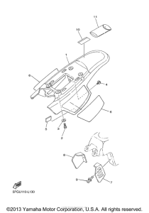 PW50B1 Боковые обтекатели