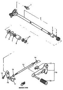 GTS1000A Shift shaft. pedal