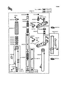 KMX200 Передняя вилка