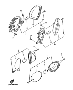 YN50R Поворотники